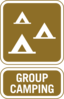 Group Camping Sign Clip Art